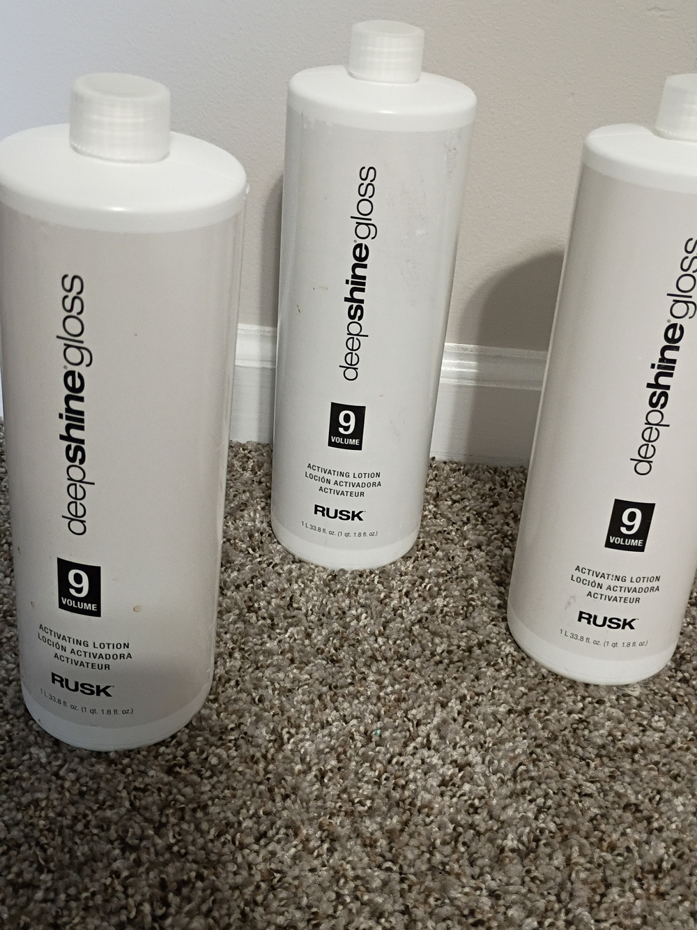 Rusk Deepshine Gloss 9 Volume Activating Lotion – White